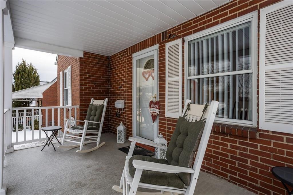 812 Rolling Rock Road Pittsburgh, PA 15234 - Photo 2 of 24 Lots of room on the front porch for entertaining or just talking with your neighbor!