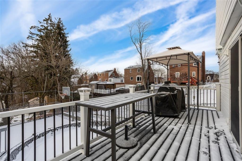 812 Rolling Rock Road Pittsburgh, PA 15234 - Photo 22 of 24 Upper Trex deck off of the family room addition. Gas grill stay for you to enjoy grilling!