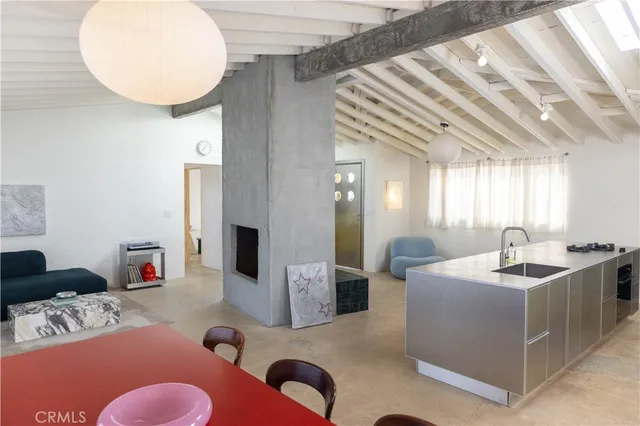 a view of a kitchen counter space