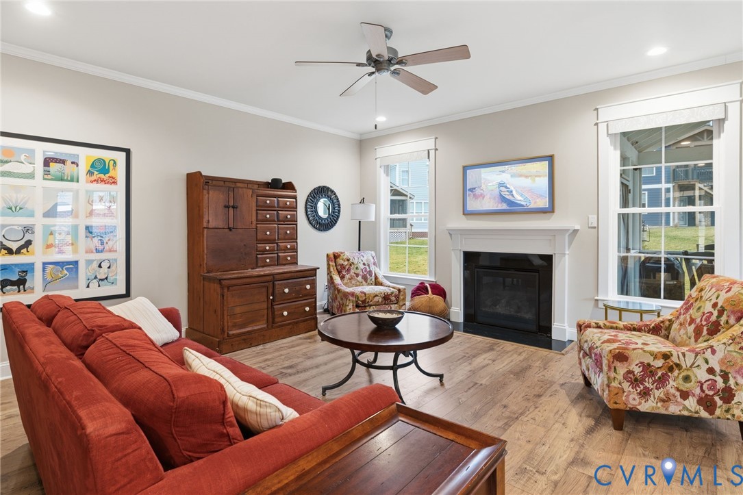 4001 Bircham Loop Midlothian, VA 23113 - Photo 13 of 33 a living room with furniture and a fireplace