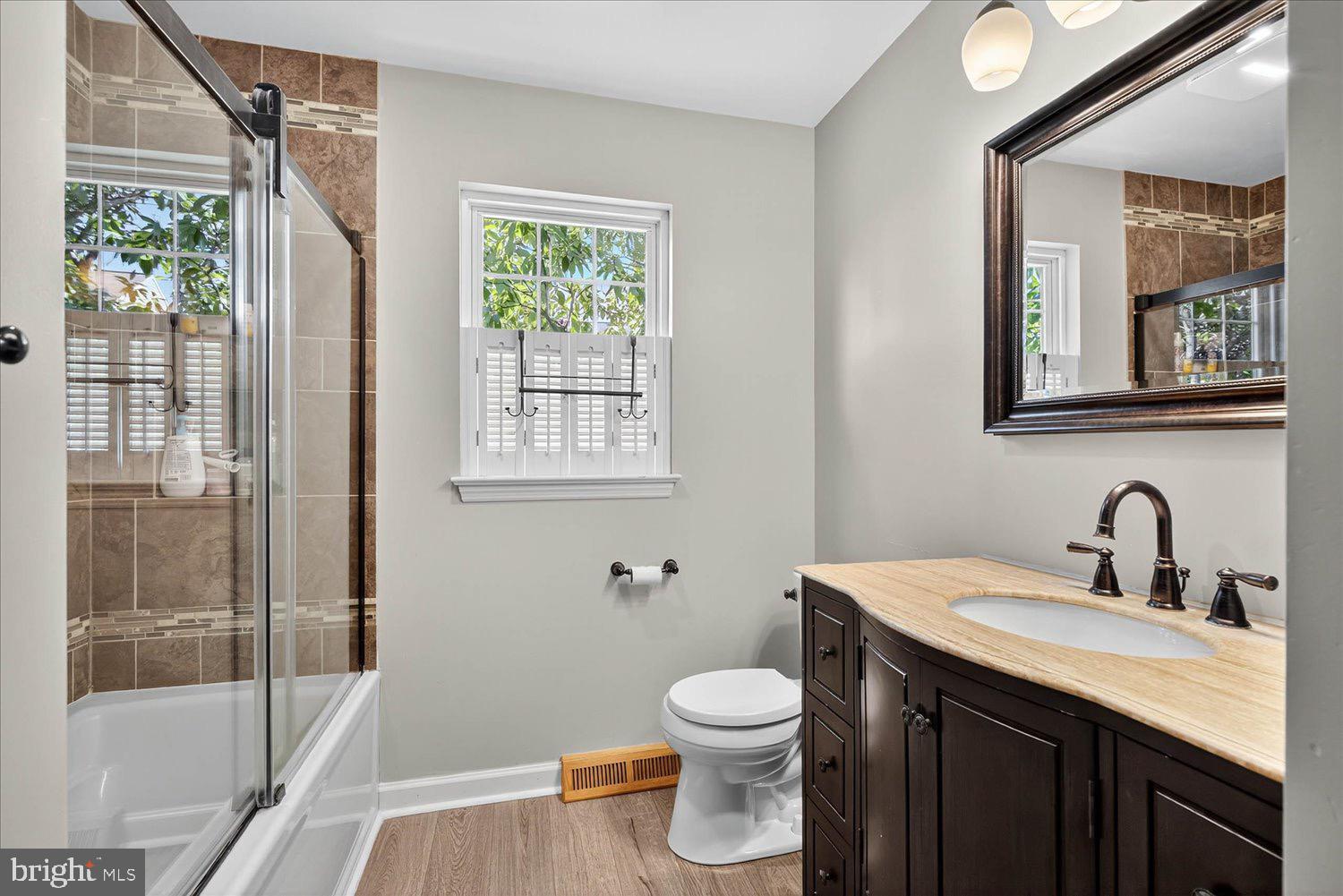 554 Mallard Drive Manheim, PA 17545 - Photo 12 of 21 a bathroom with a granite countertop sink toilet and shower