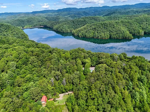 a view of a wooden bridge from a balcony