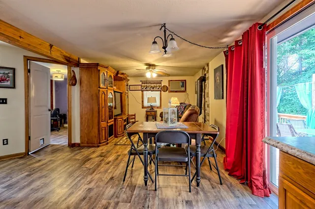 a green field with lots of bushes