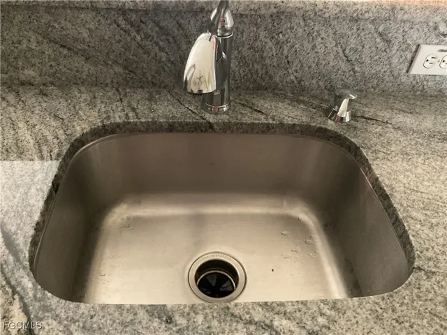 a close view of sink