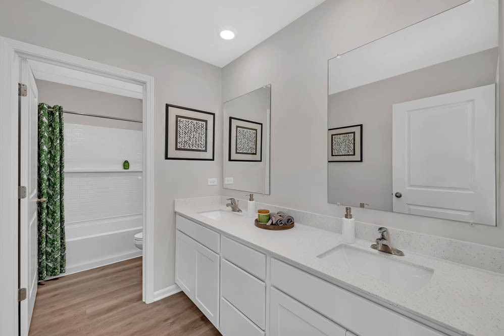 280 Snowdrop Lane Elgin, IL 60124 - Photo 25 of 25 a bathroom with a sink and a mirror