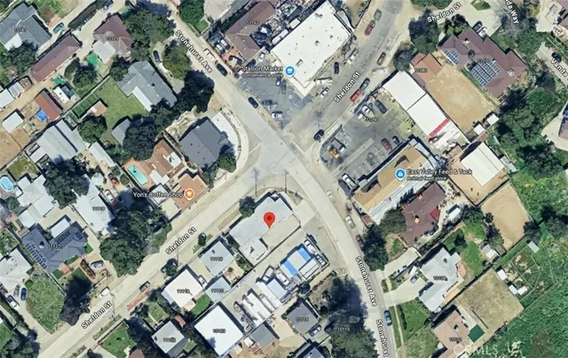 an aerial view of a city