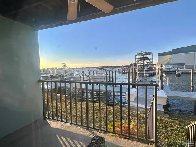 a view of balcony with city view