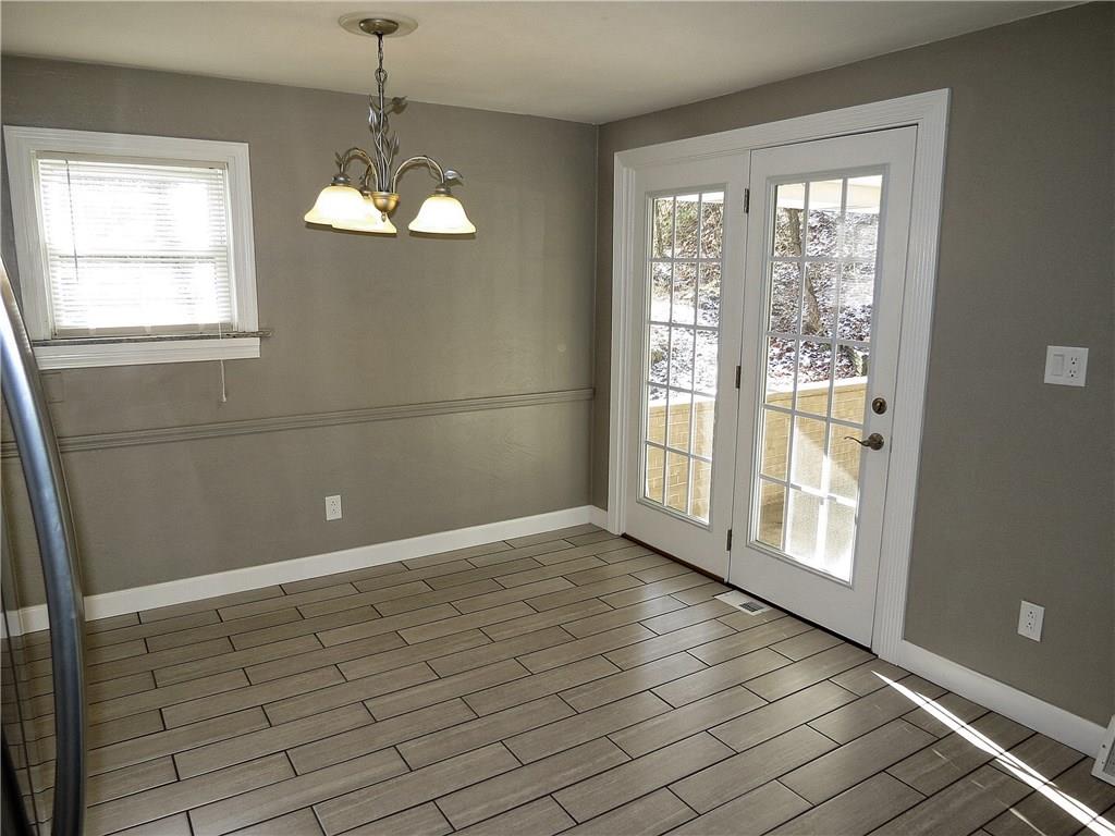 The dining area is seamlessly integrated to the kitchen  a popular feature for todays Buyer.