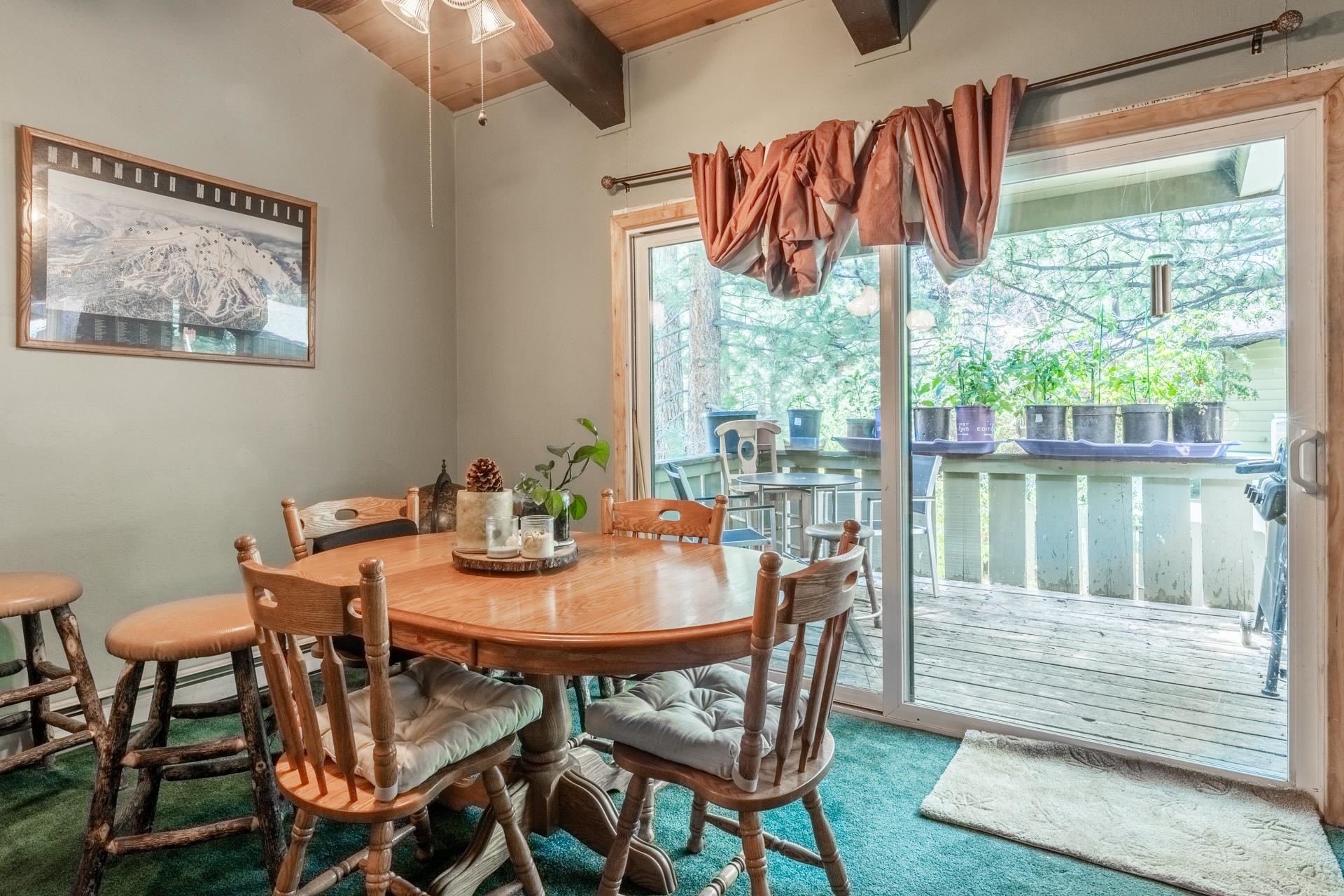 3251 Chateau Road, Unit 38 Mammoth Lakes, CA 93546 - Photo 8 of 50 a view of a dining room with furniture window and outside view