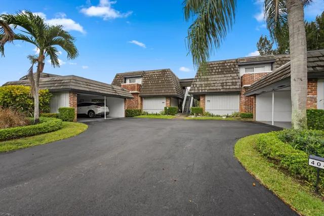 a house view with a garden space