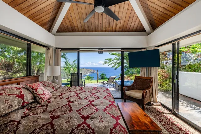 a view of a terrace with a bench