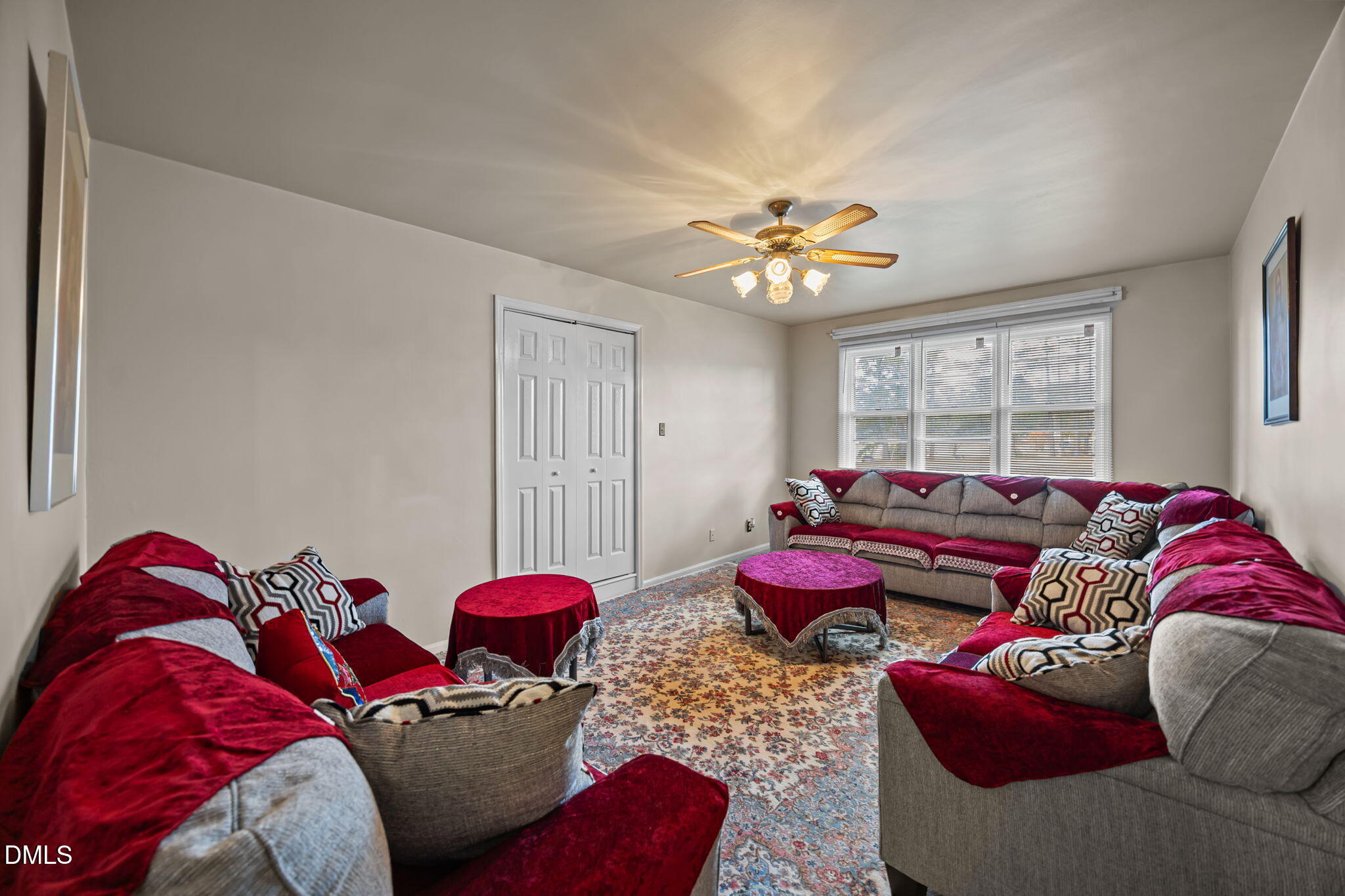 3256 North Old Franklin Road Spring Hope, NC 27882 - Photo 8 of 27 a bedroom with two beds and a chandelier