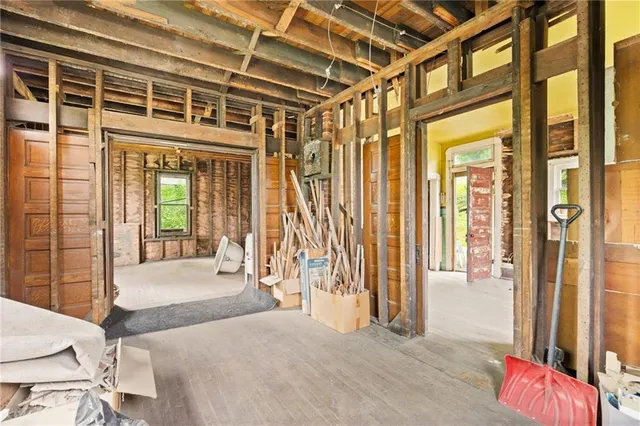 a view of an front door