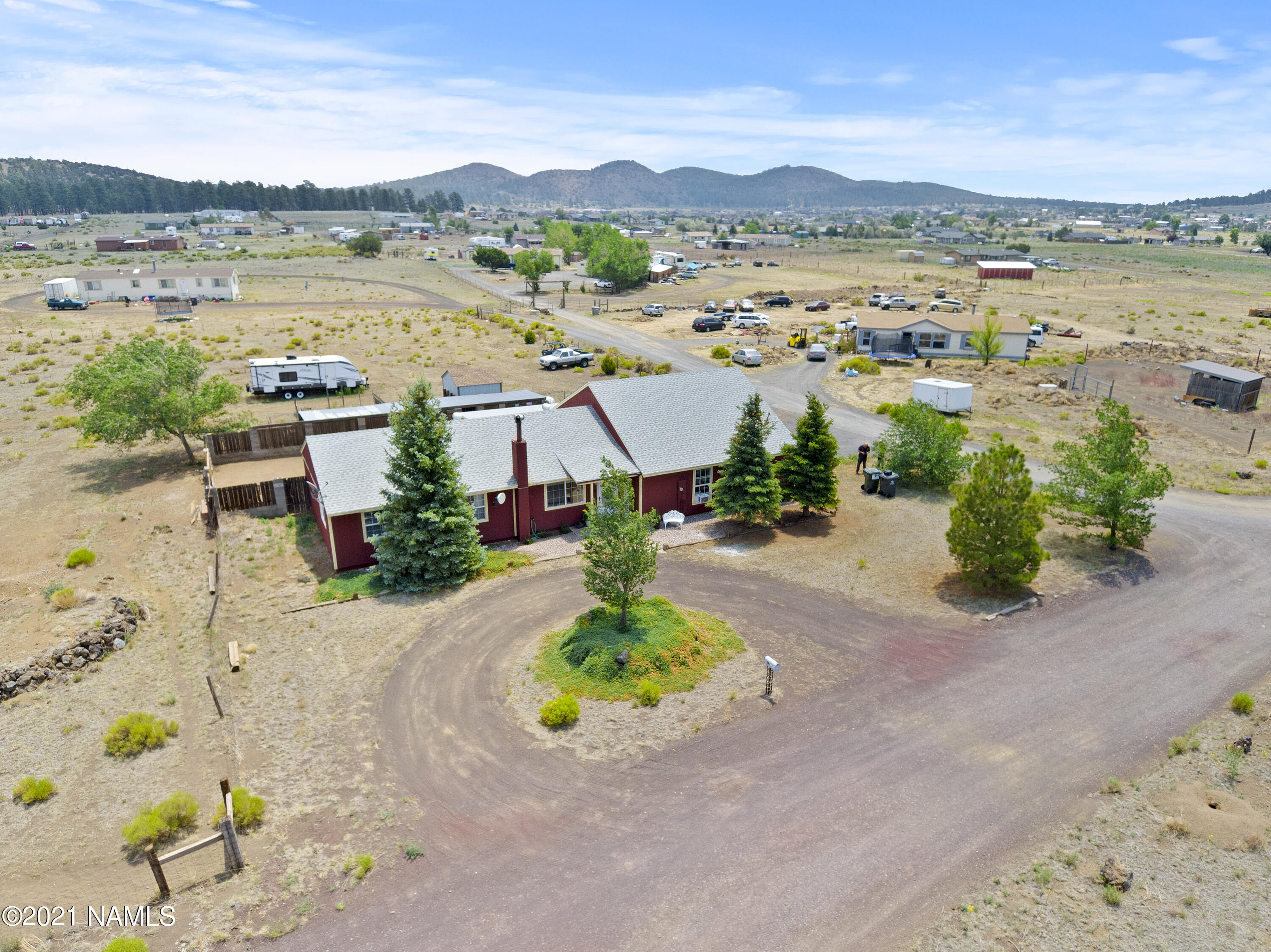 10195 Stagecoach Road Flagstaff, AZ 86004 - Photo 23 of 35 Aerial View of House