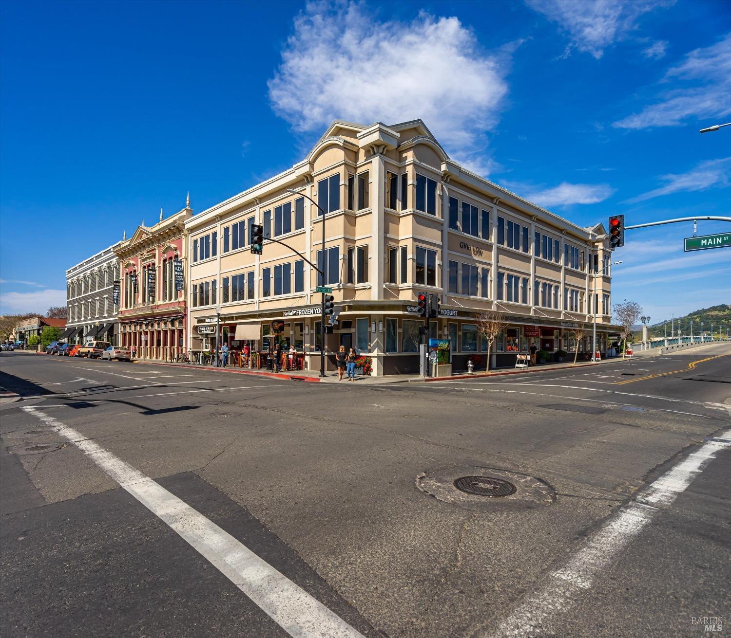 1777 McKinley Road Napa, CA 94558 - Photo 16 of 23 a front view of a building with lot of big and trees