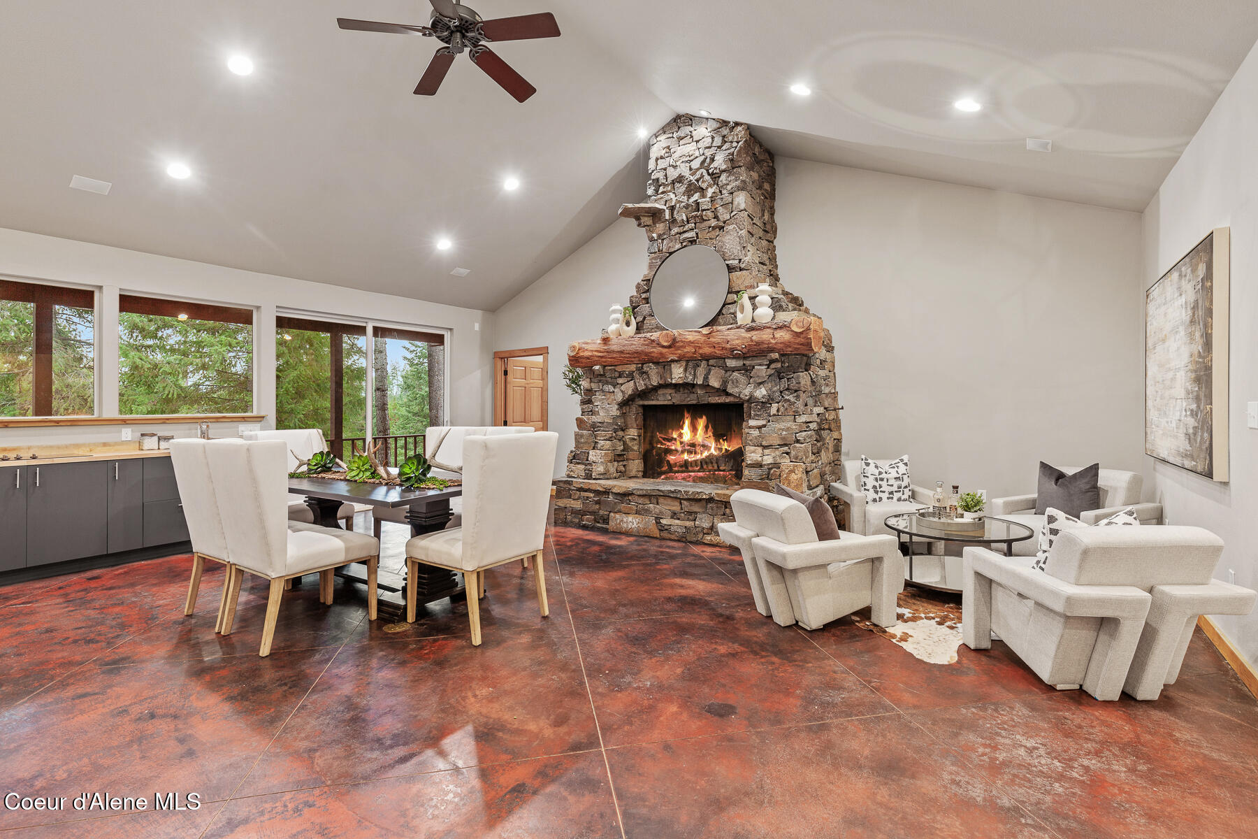 672 Hopkins Road Sandpoint, ID 83864 - Photo 23 of 72 Radiant Concrete Flooring