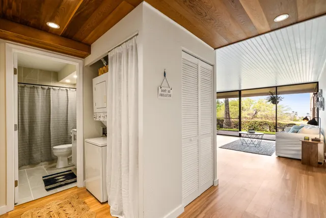 a very nice looking room with a large window