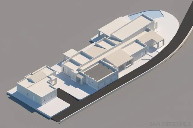 a plant is in front of a building