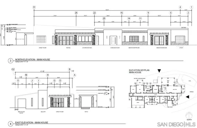 an aerial view of residential houses and outdoor space