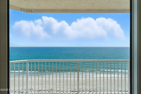 a view of a balcony