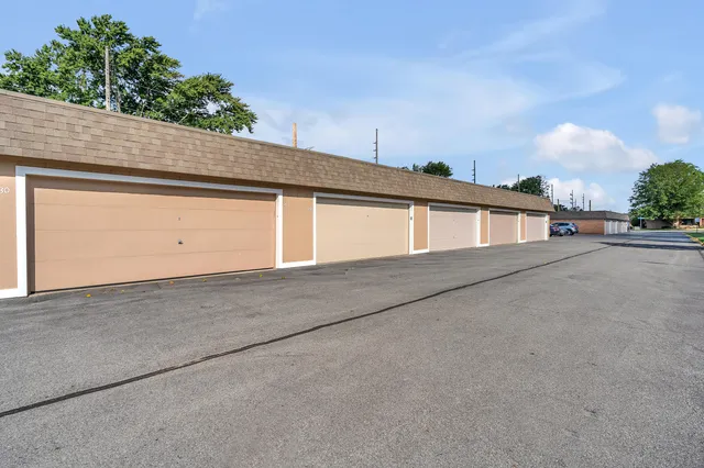 a view of an empty garage
