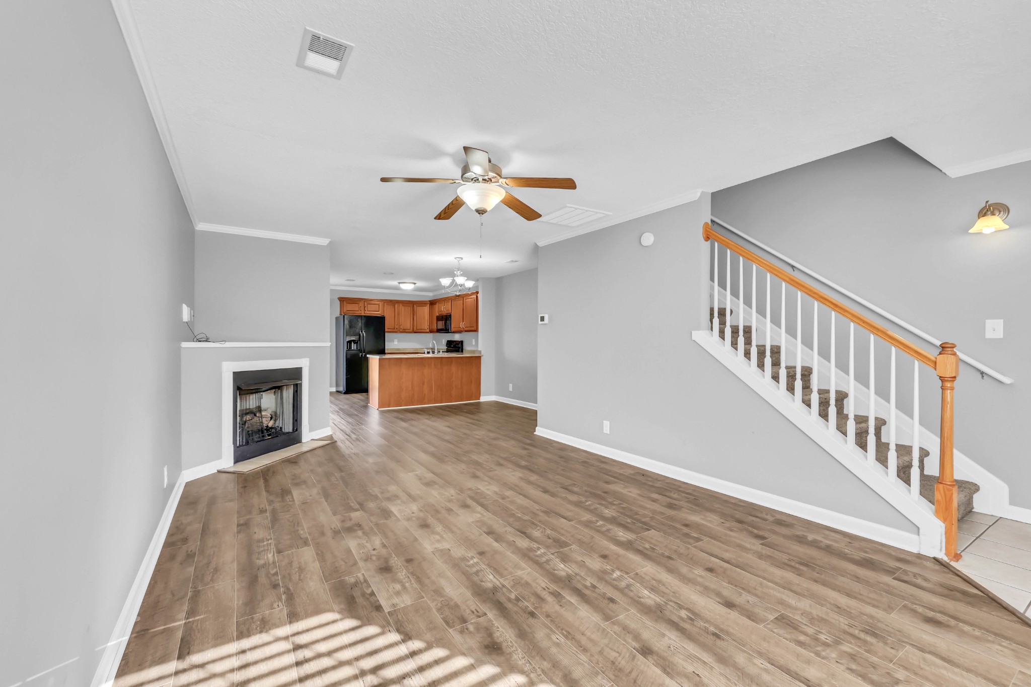 116 Alexander Boulevard Clarksville, TN 37040 - Photo 3 of 33 a view of a living room with furniture and a fireplace