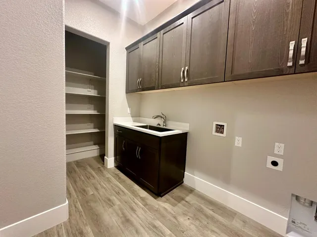 a room with storage and utility