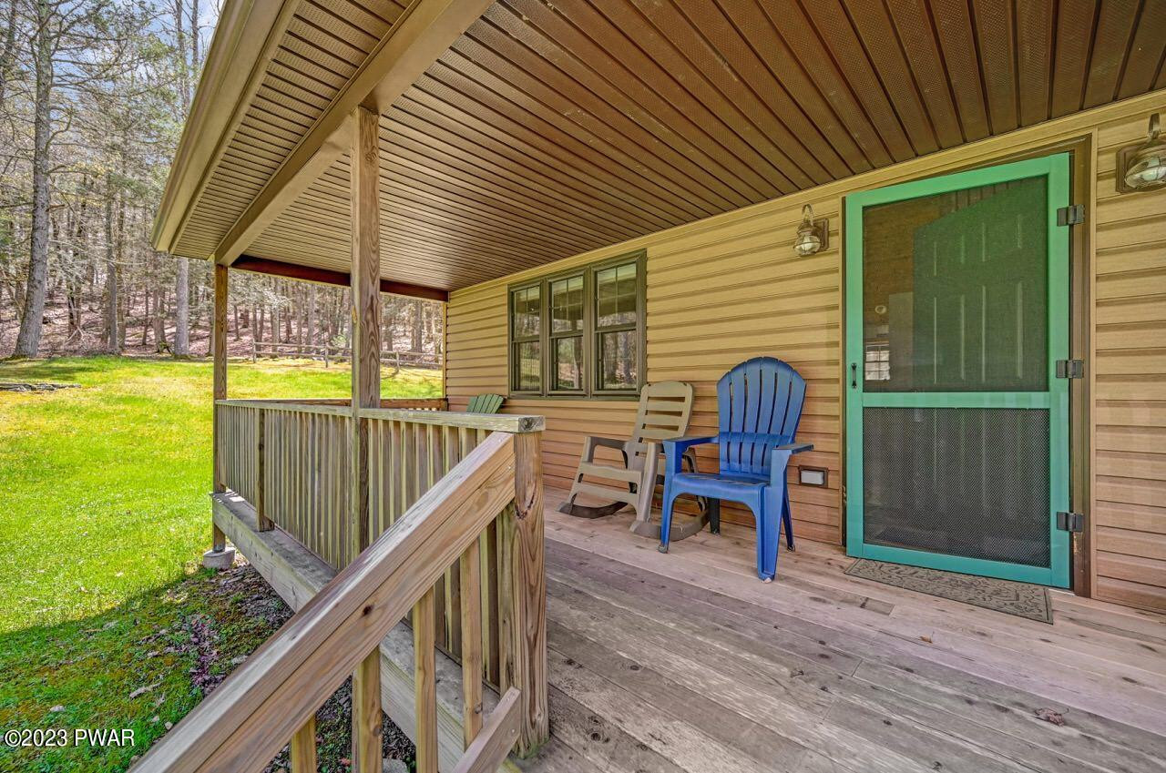 35 Spring Brook Road Milanville, PA 18443 - Photo 7 of 54 Caovered Front Porch