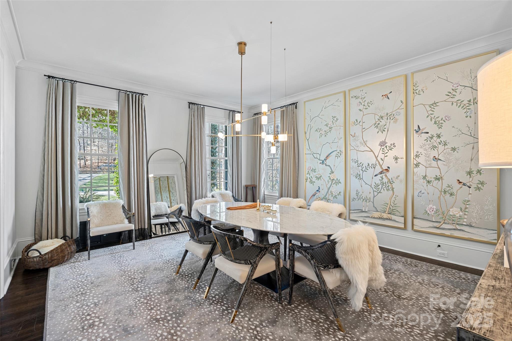 3212 Lazy Branch Road Charlotte, NC 28270 - Photo 11 of 47 a view of a dining room with furniture window and outside view