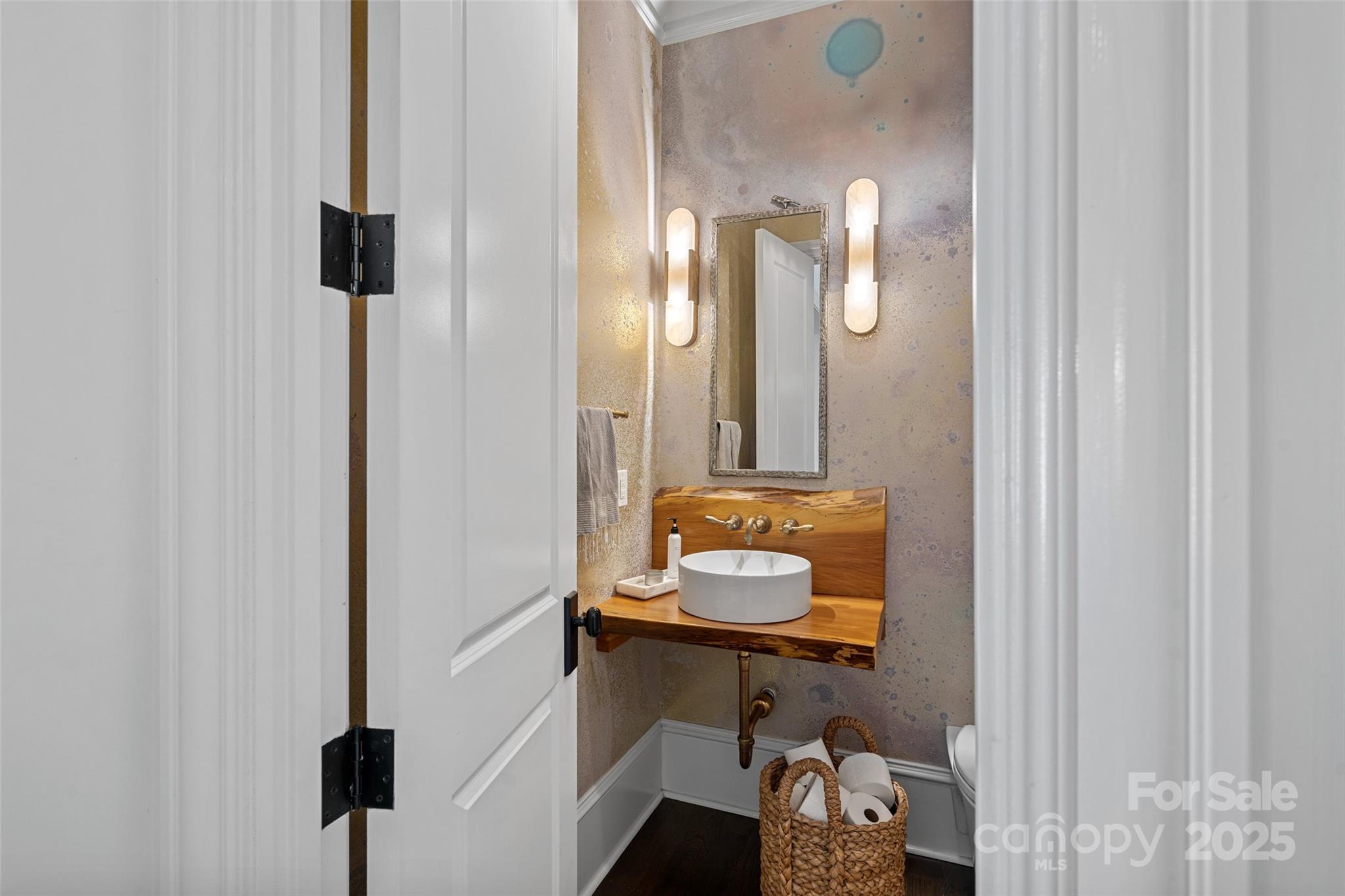 3212 Lazy Branch Road Charlotte, NC 28270 - Photo 12 of 47 a bathroom with a toilet sink and mirror