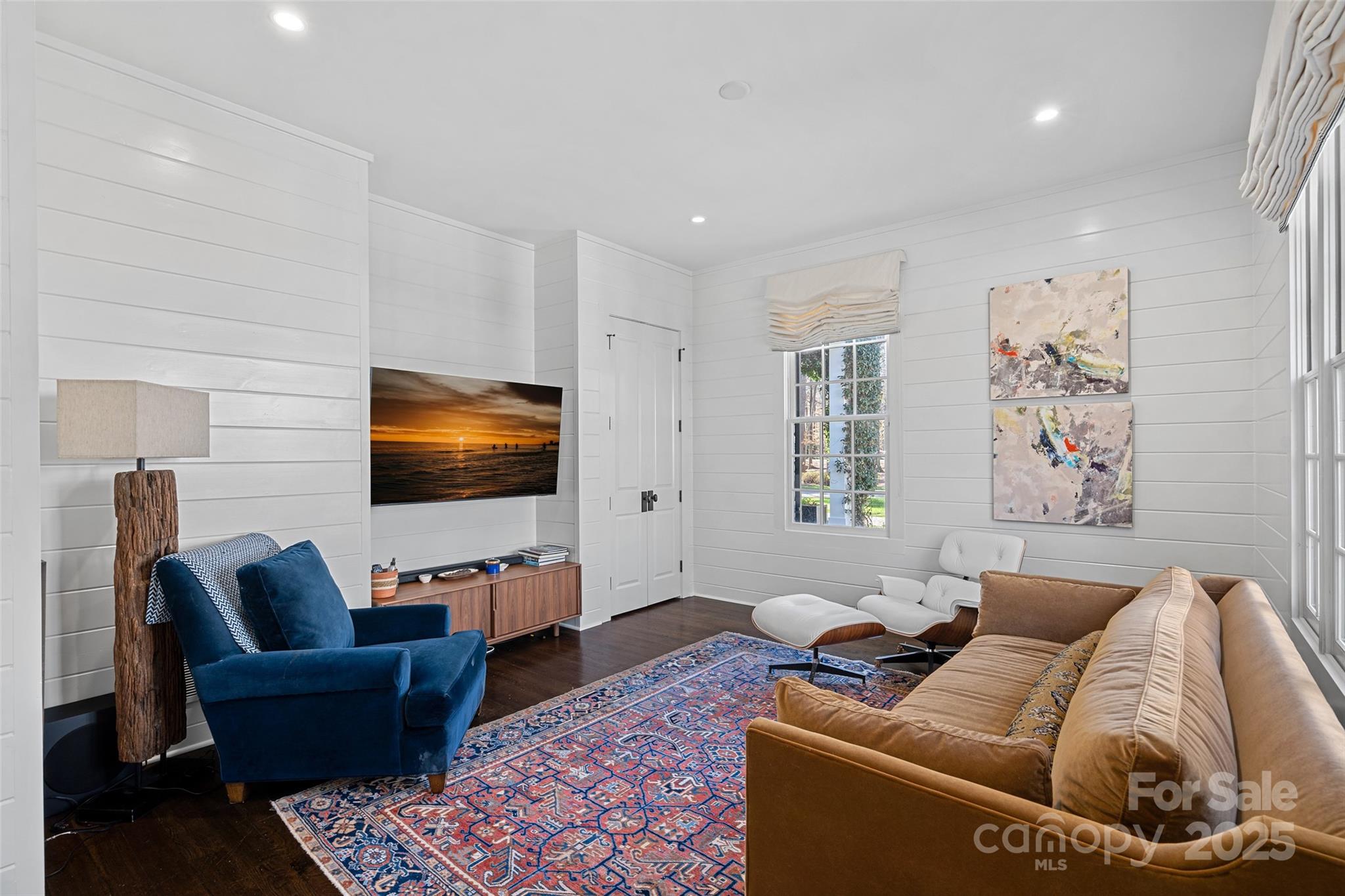3212 Lazy Branch Road Charlotte, NC 28270 - Photo 29 of 47 a living room with furniture and a flat screen tv