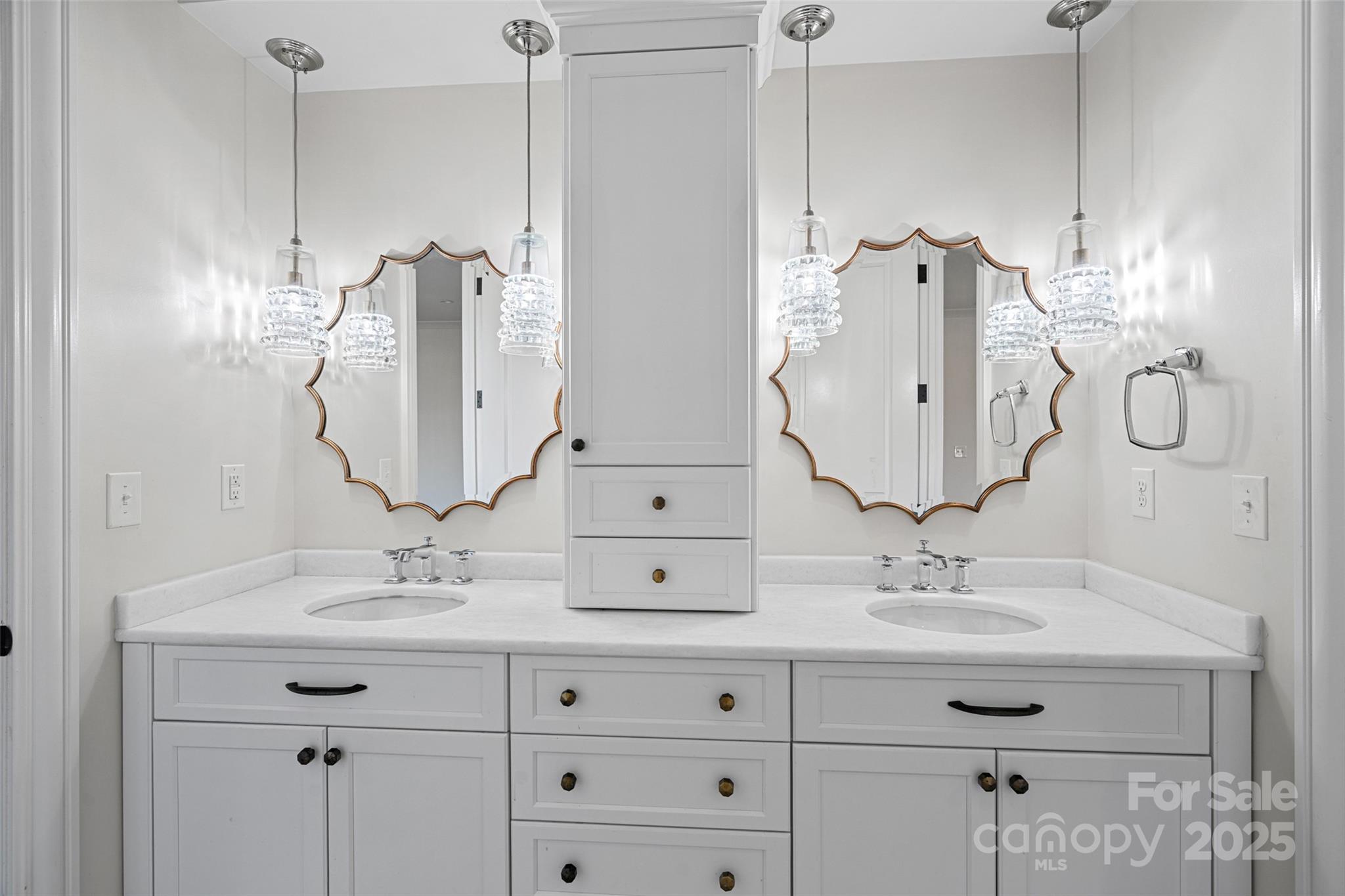 3212 Lazy Branch Road Charlotte, NC 28270 - Photo 36 of 47 a bathroom with double vanity sink and two mirror