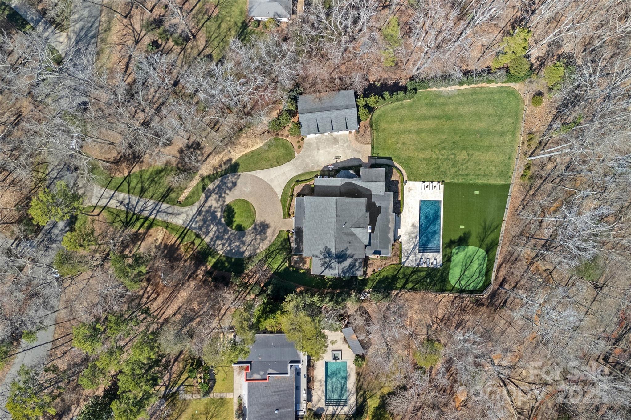 3212 Lazy Branch Road Charlotte, NC 28270 - Photo 46 of 47 an aerial view of a house