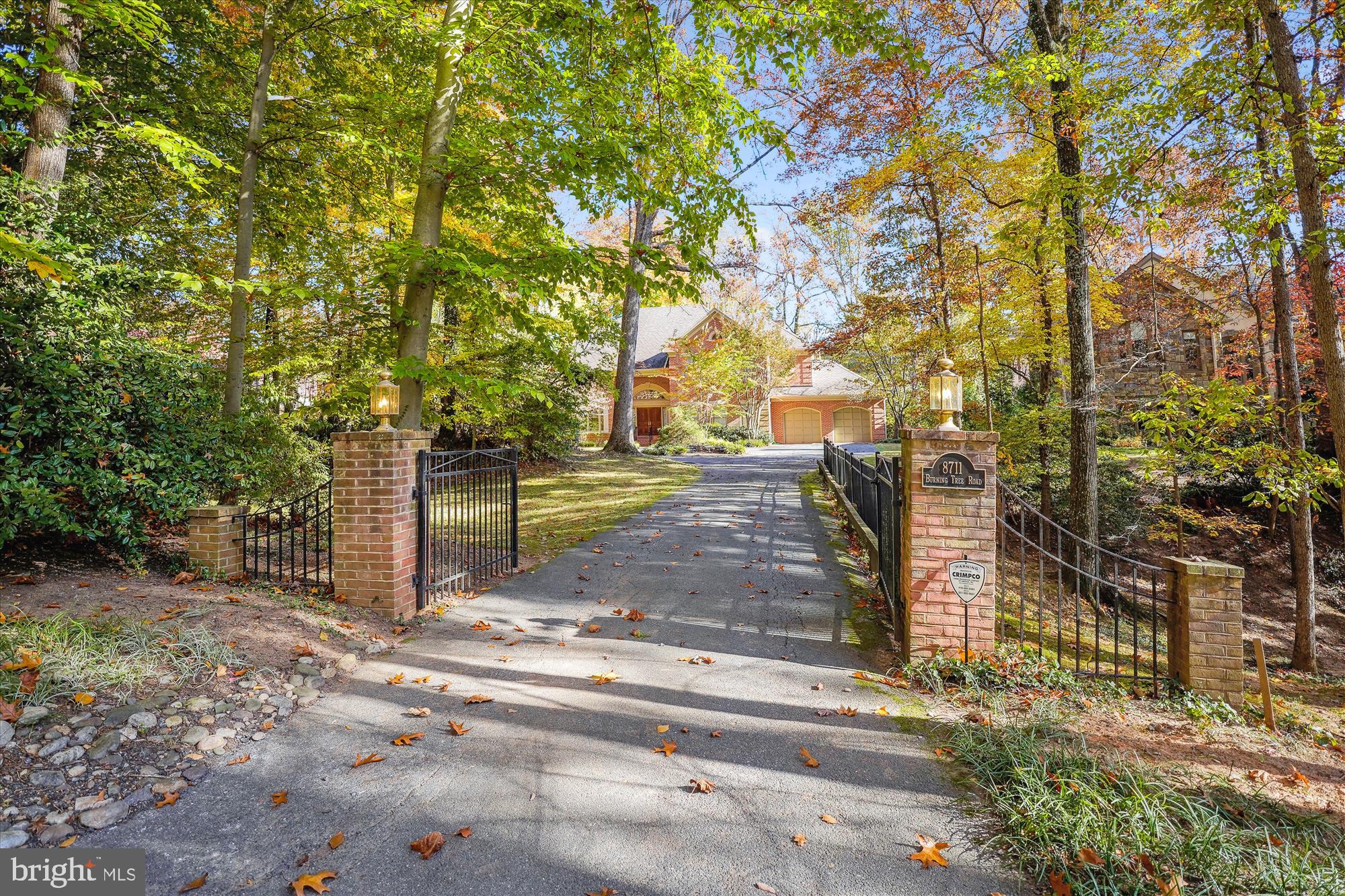 8711 Burning Tree Road Bethesda, MD 20817 - Photo 2 of 43 Driveway Entrance