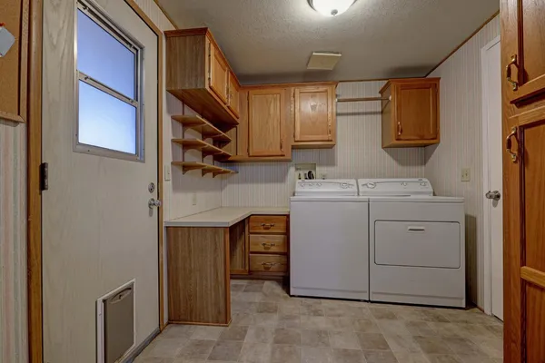 a view of storage and utility room