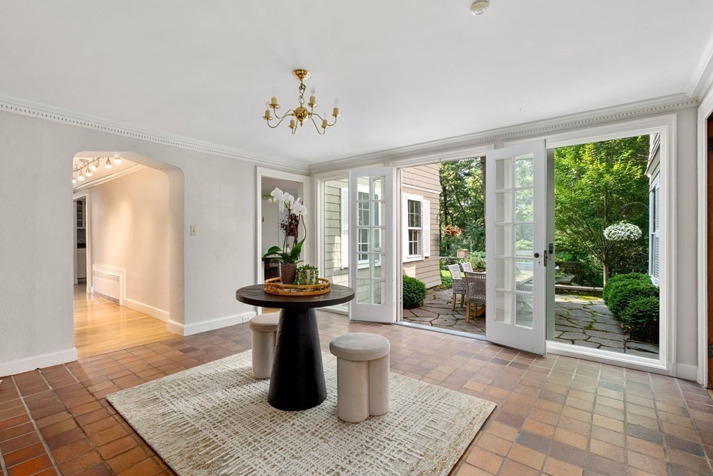 209 Meadowbrook Road Weston, MA 02493 - Photo 11 of 32 a view of a living room and a porch