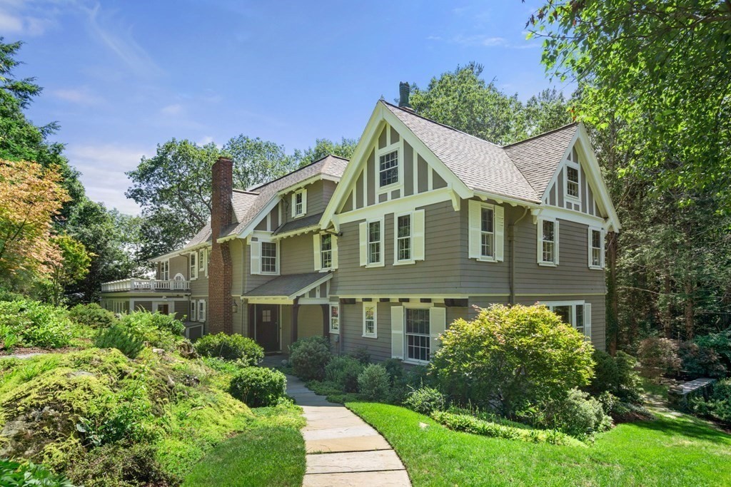 209 Meadowbrook Road Weston, MA 02493 - Photo 3 of 32 a front view of a house with a yard