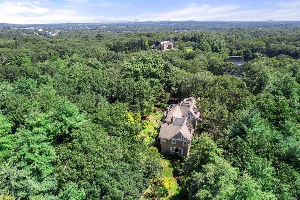 209 Meadowbrook Road Weston, MA 02493 - Photo 7 of 32 a view of a house with a lush green forest