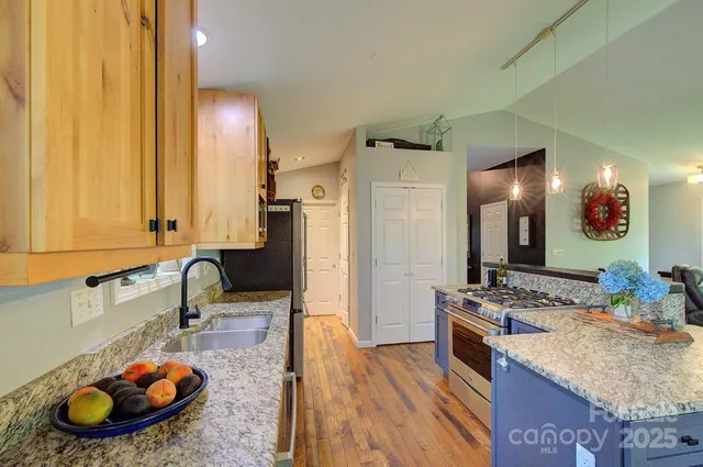 a room with a table and a window