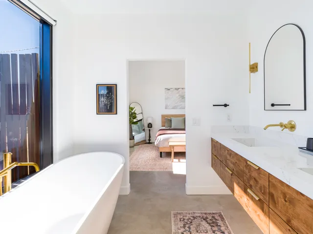 a utility room with a washer and dryer