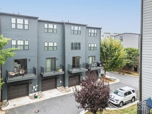 a view of a lobby with a bench