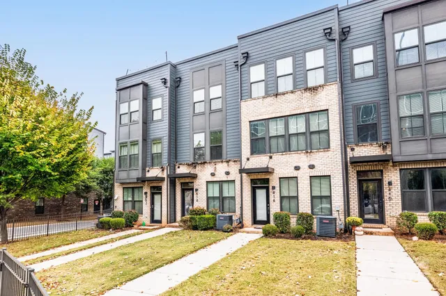 a front view of a building