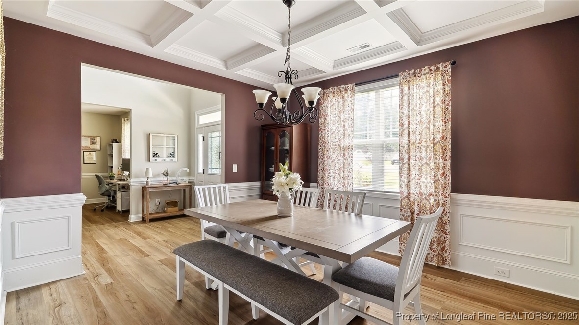 75 Bynum Court Carthage, NC 28327 - Photo 6 of 49 a view of a dining room with furniture window and wooden floor