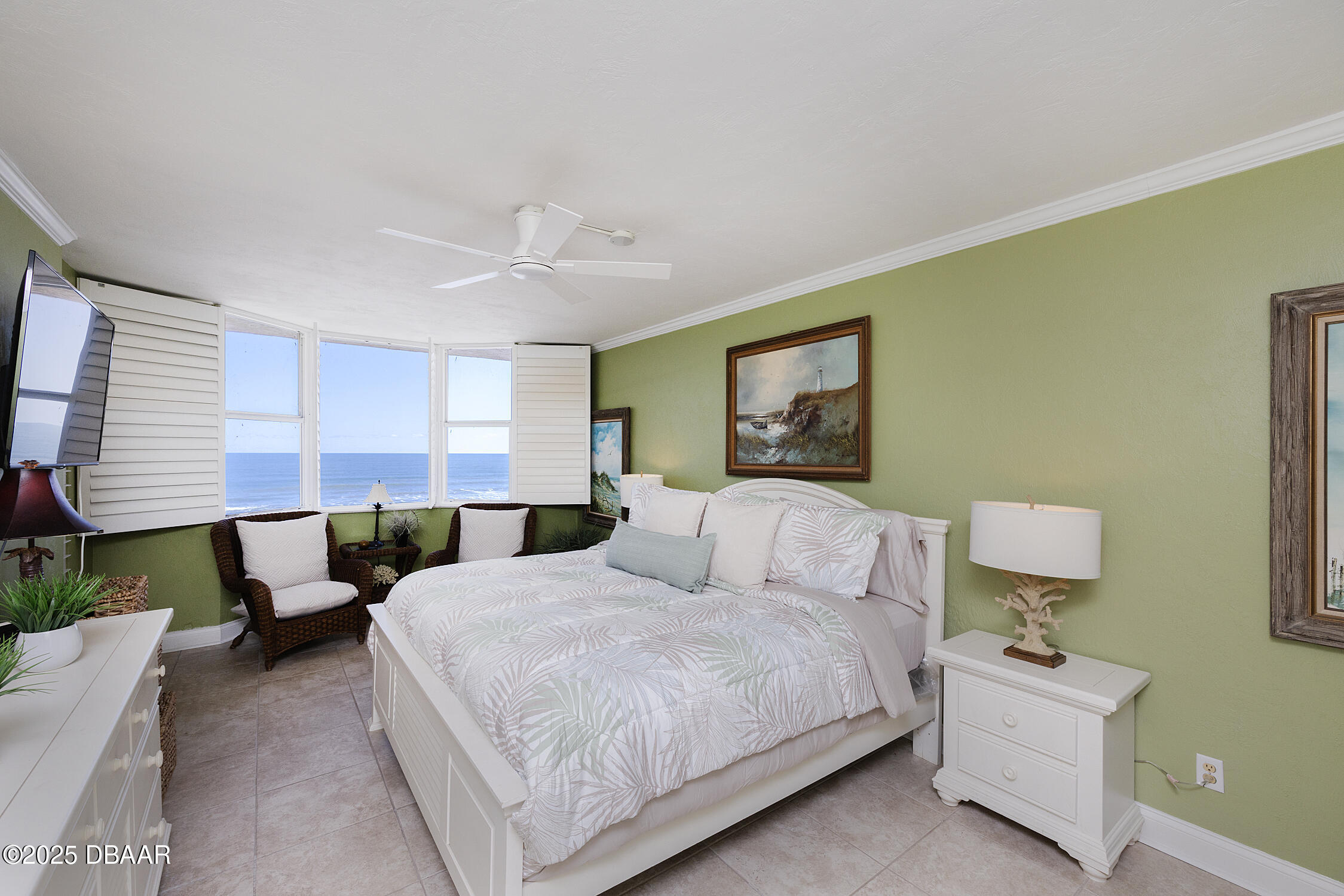 4545 South Atlantic Avenue, Unit 3704 Ponce Inlet, FL 32127 - Photo 23 of 66 a bedroom with a bed and window
