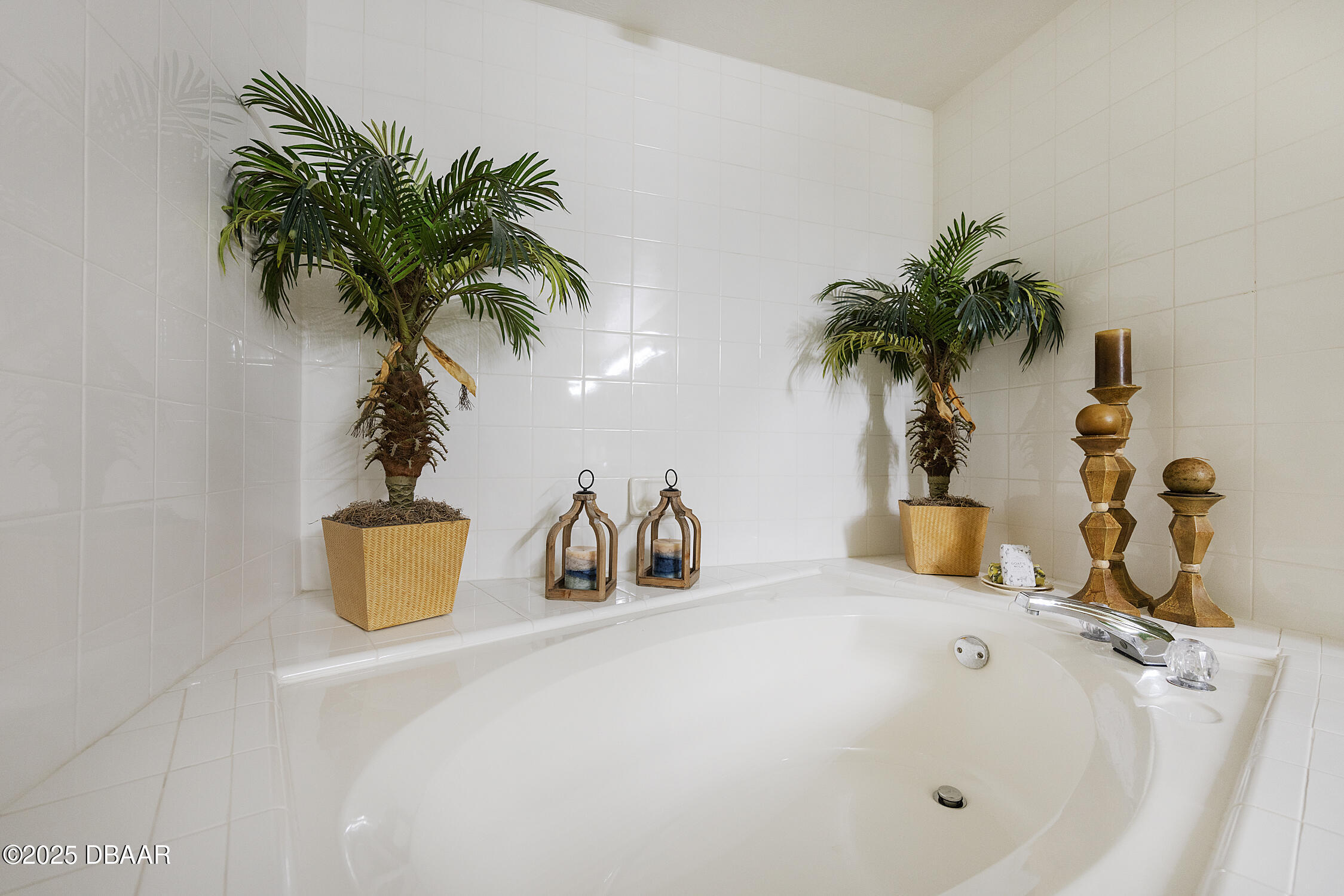 4545 South Atlantic Avenue, Unit 3704 Ponce Inlet, FL 32127 - Photo 30 of 66 a bathroom with a potted plant and a sink