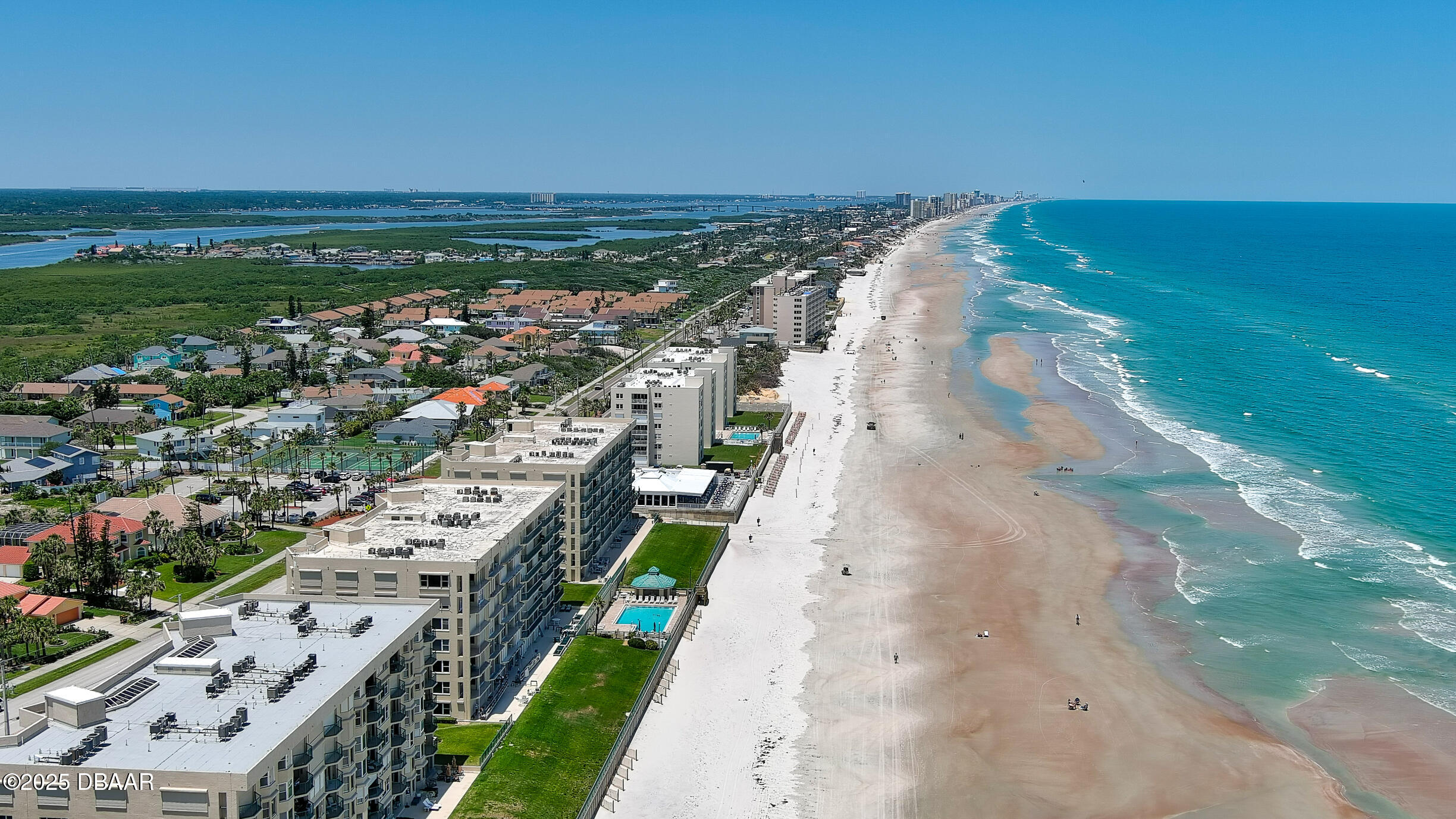 4545 South Atlantic Avenue, Unit 3704 Ponce Inlet, FL 32127 - Photo 48 of 66 a view of a city with an ocean
