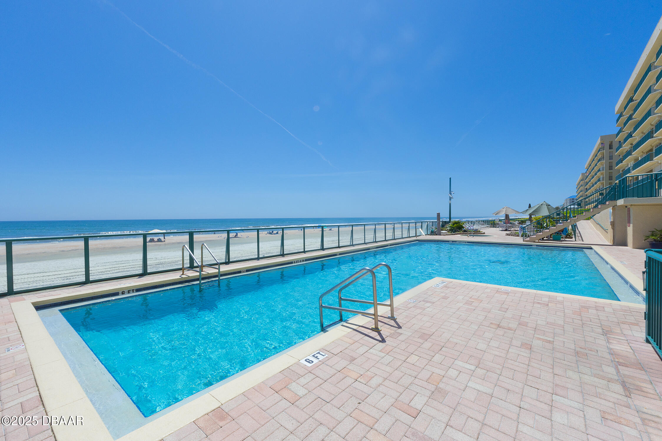 4545 South Atlantic Avenue, Unit 3704 Ponce Inlet, FL 32127 - Photo 51 of 66 a view of swimming pool with a balcony