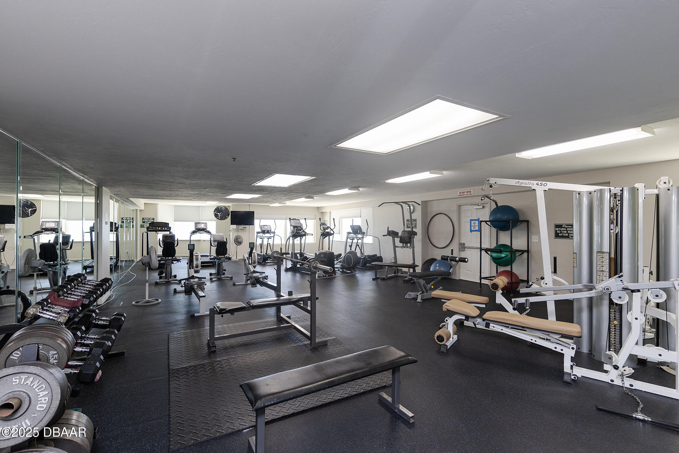 4545 South Atlantic Avenue, Unit 3704 Ponce Inlet, FL 32127 - Photo 57 of 66 a view of a room with gym equipment