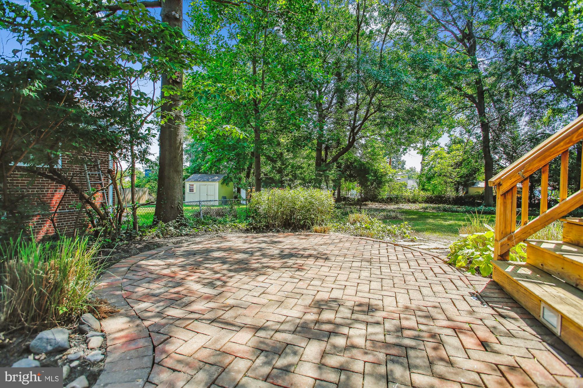5909 Frederick Street Springfield, VA 22150 - Photo 45 of 62 a view of a yard with plants and large trees