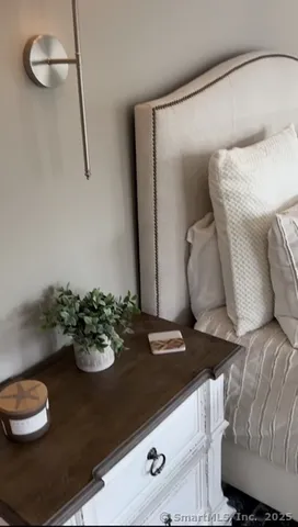 a living room with furniture and decor